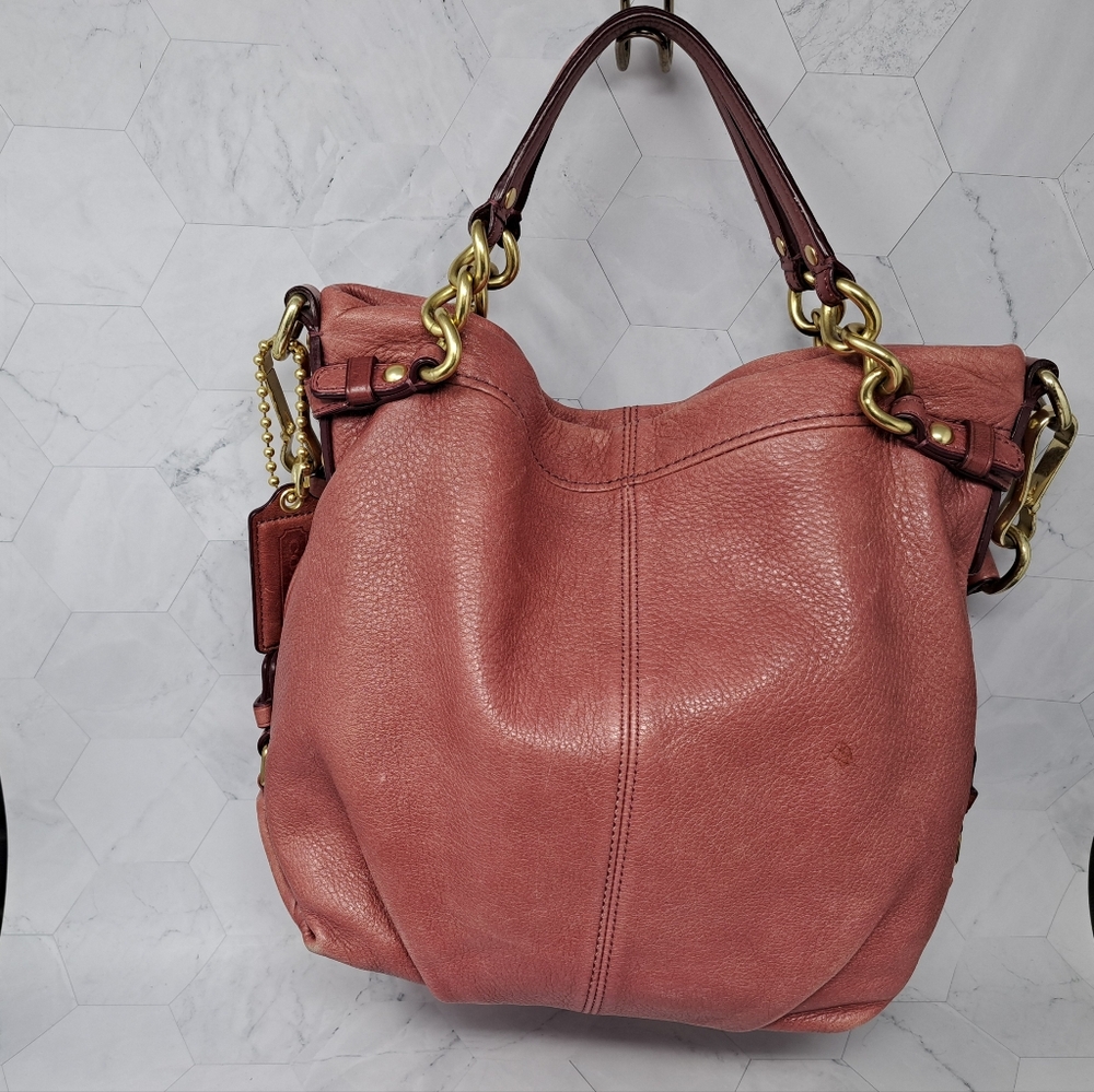Coach Brooke Limited Edition Breast Cancer Awareness Rose Pink Hobo Handbag - Picture 2 of 13